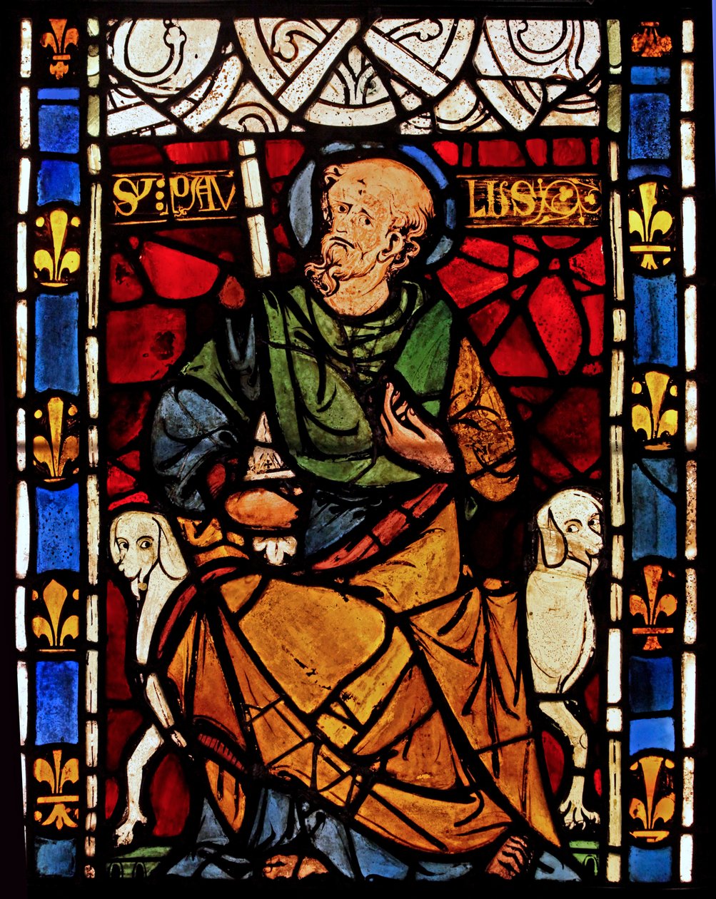 St Paul : grisaille de la Chapelle du Château, Rouen? - French School