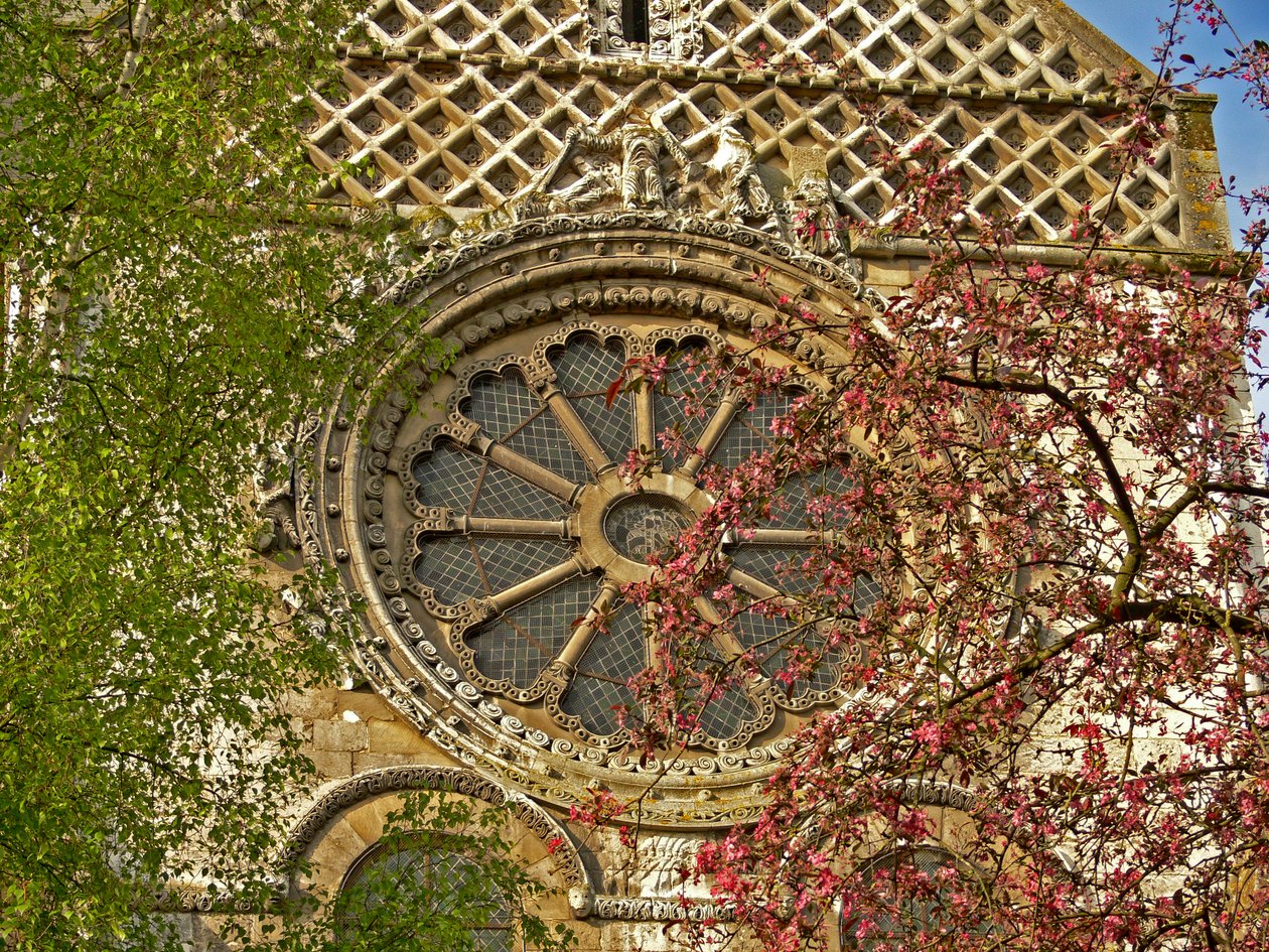 La Roue de la Fortune sur la façade nord - French School
