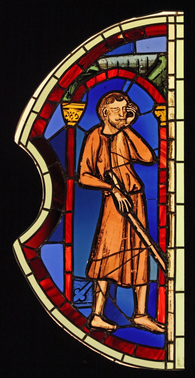Samson aveugle, ex Sainte-Chapelle, Baie K - French School