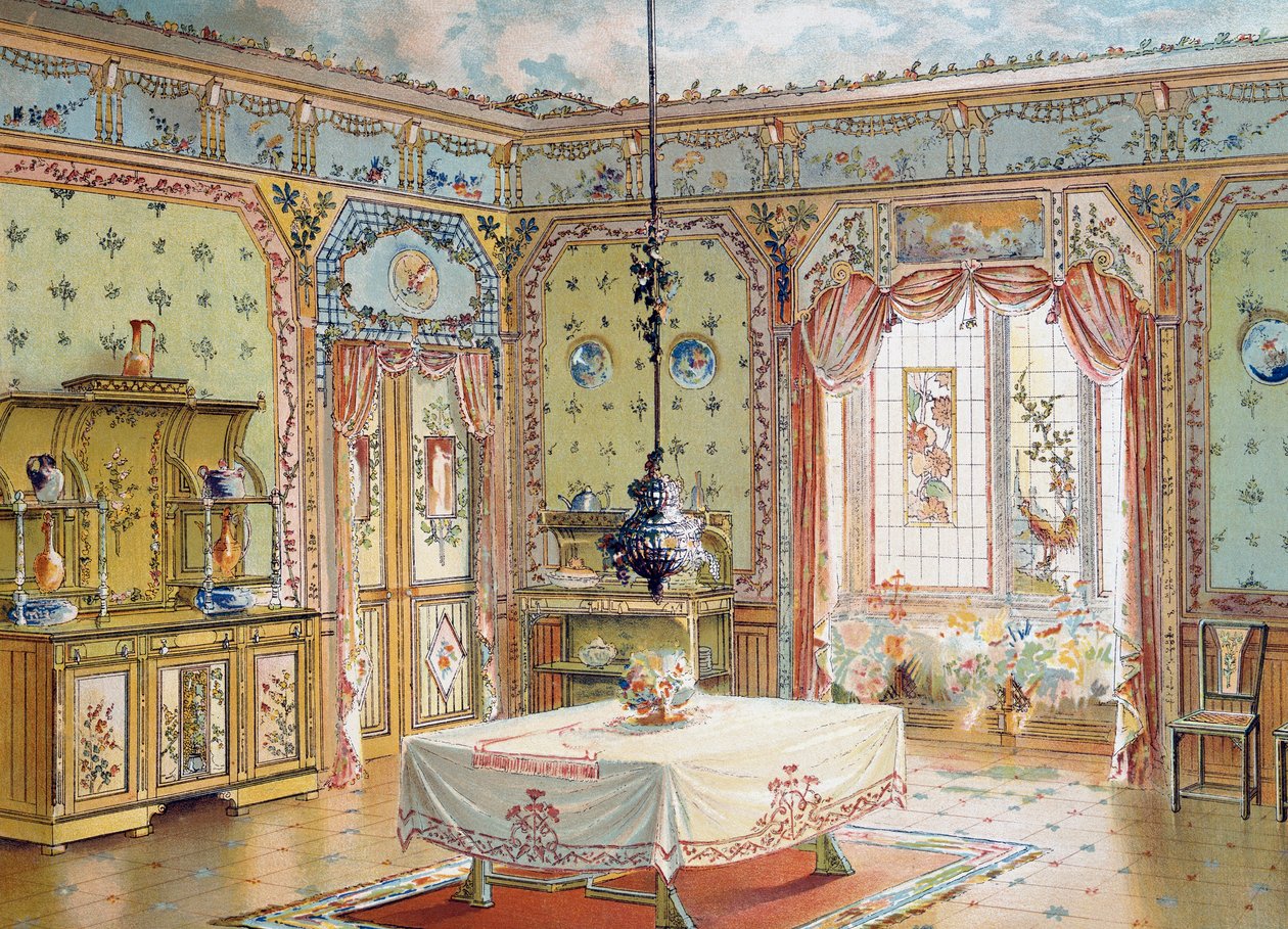 Conception pour salle à manger du magazine La Décoration intérieure - French School