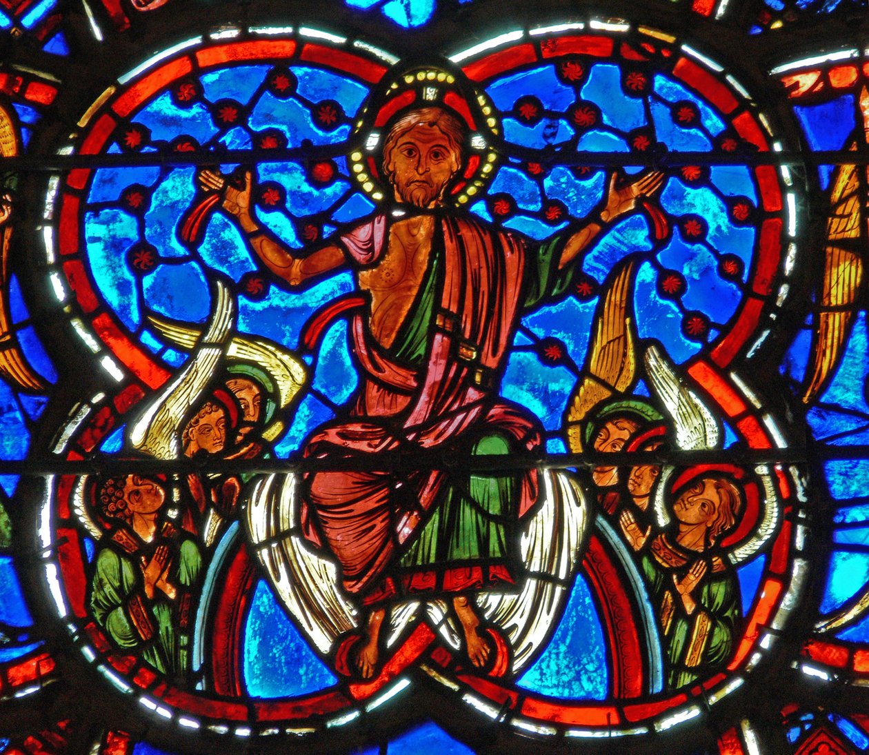 (détail) du Jugement Dernier : Christ - French School