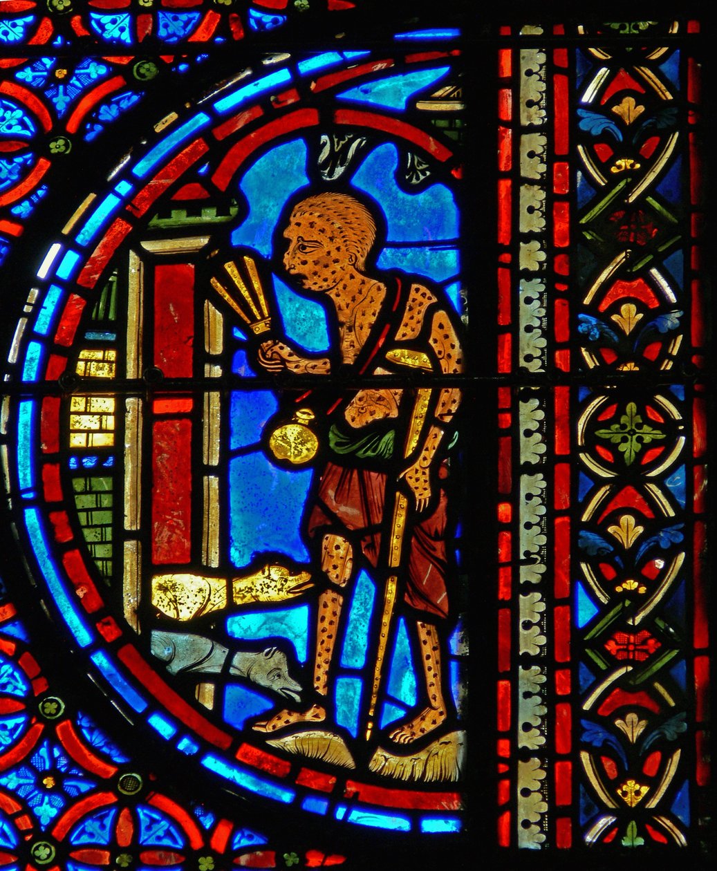 (détail) la parabole de Lazare et du riche - French School