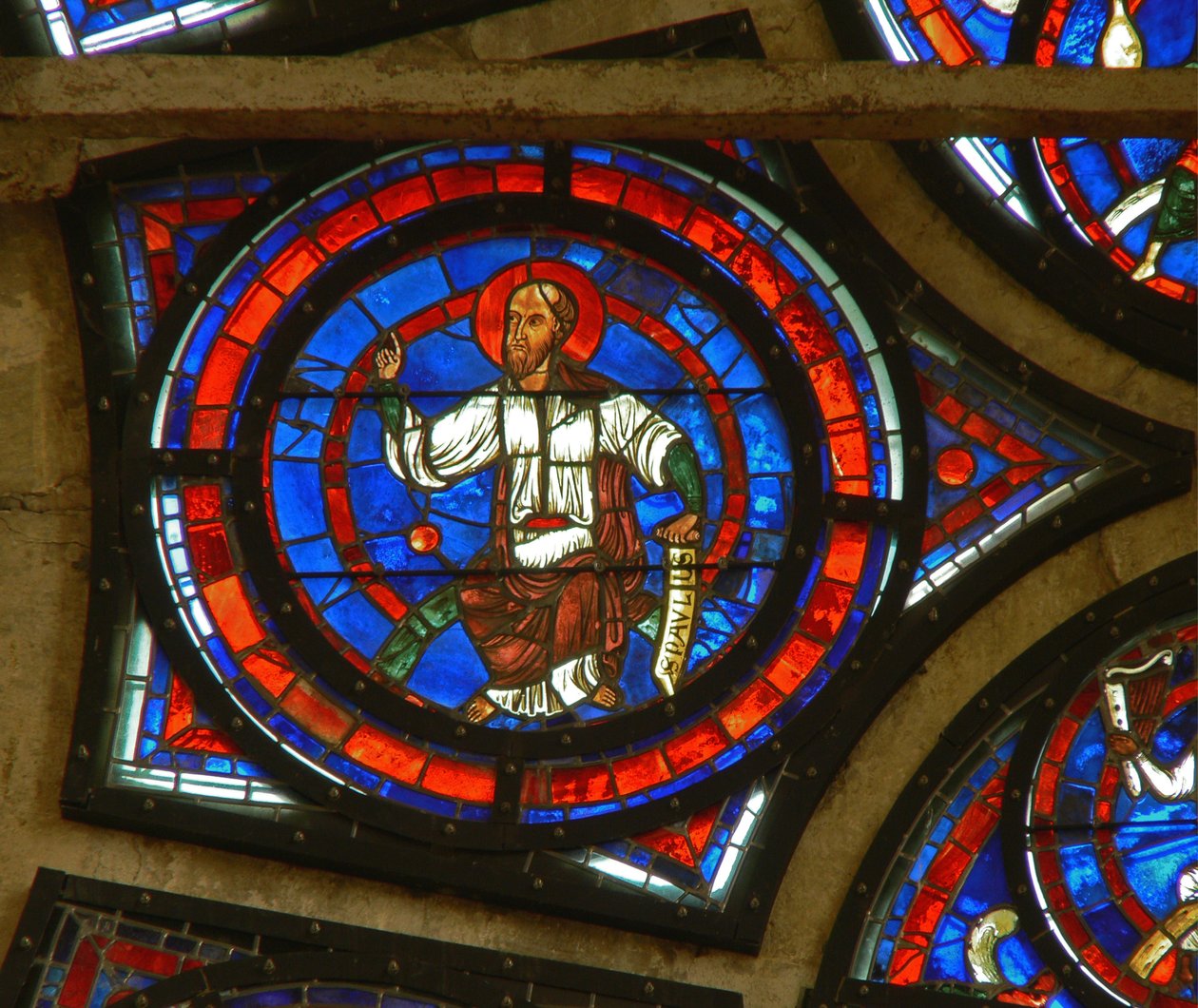 (détail) de la rosace est : Saint Paul - French School