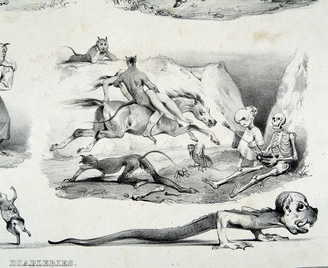 Diableries (images du diable) - par Le Poitevin - French School