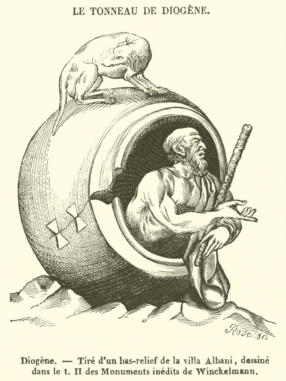 Diogène (gravure) - French School