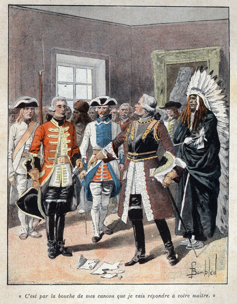 Découverte du Canada : Louis de Buade, comte de Frontenac (1622-1698) recevant l