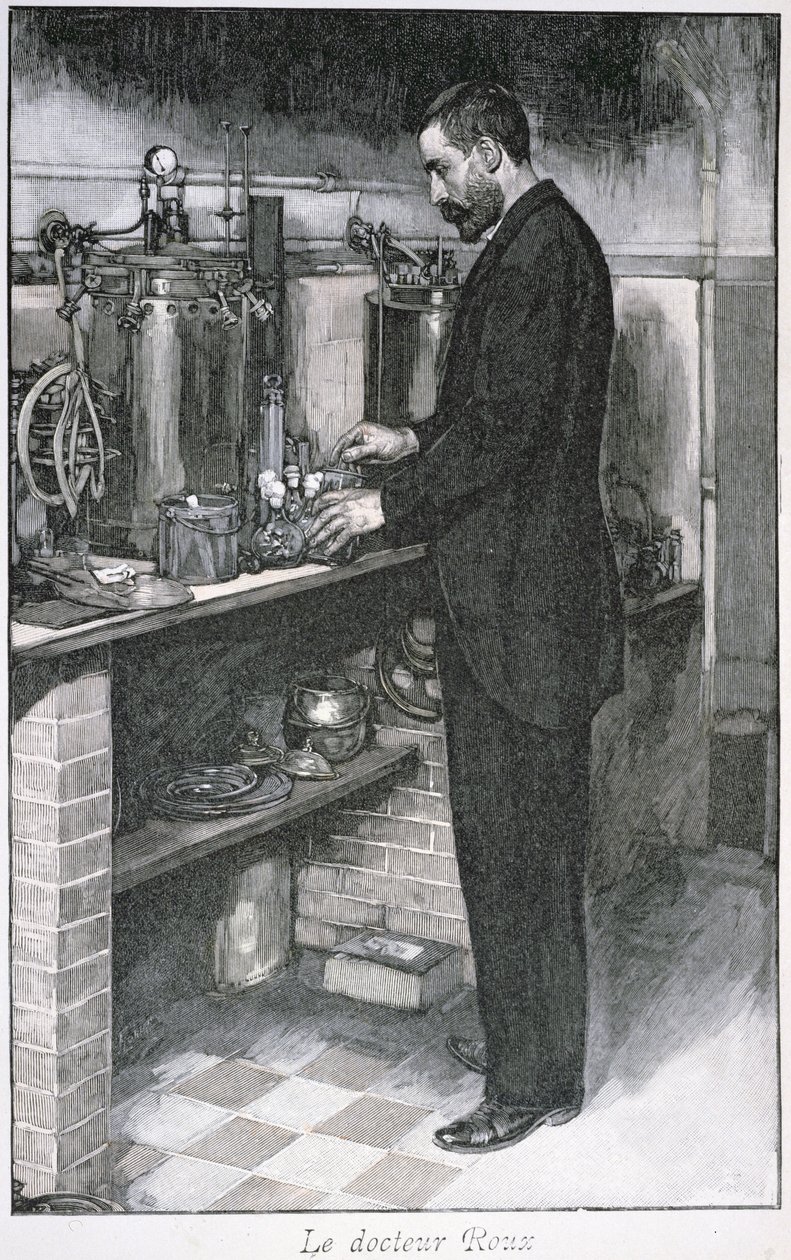 Dr. Pierre Emile Roux de La Revue Illustrée, 1er octobre 1894 - French School
