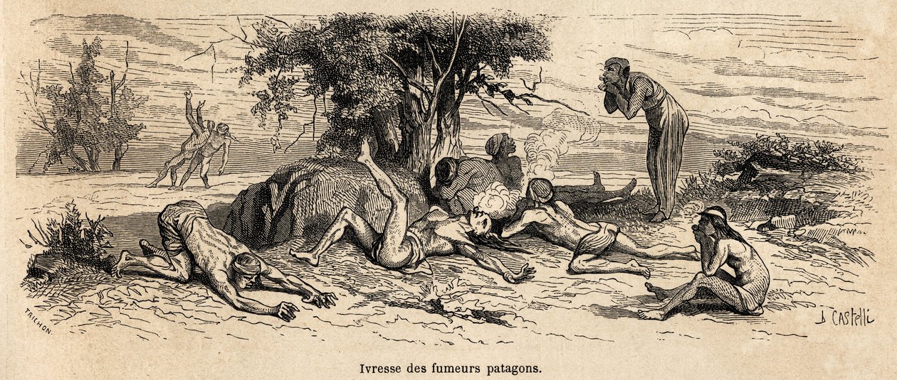 Ivresse des fumeurs, dessin de l