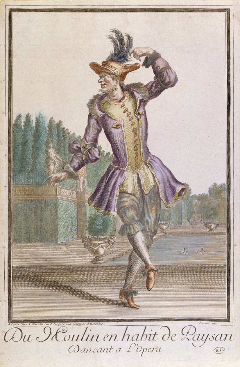 Du Moulin en costume de paysan pour un ballet à l