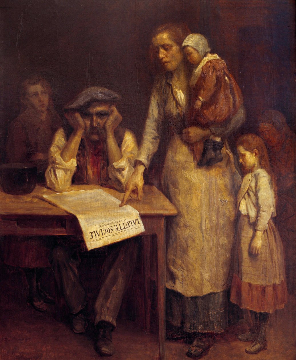 Pendant la grève - French School