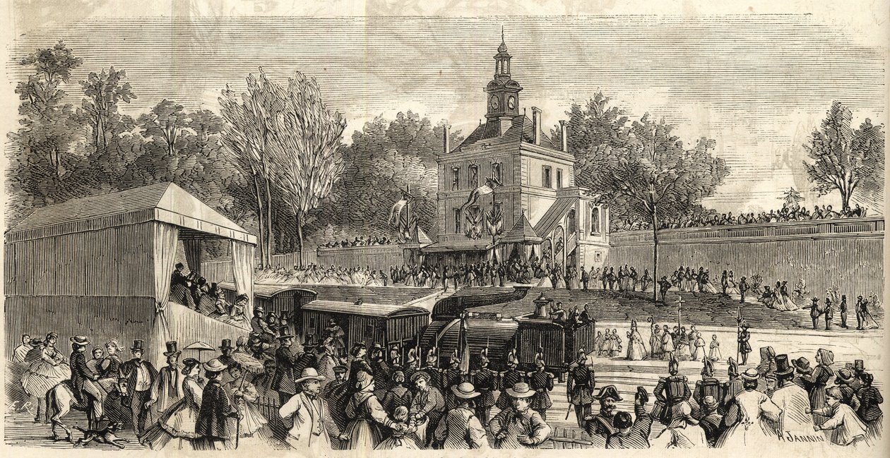Ligne Enghien-les-Bains à Montmorency - Inauguration du chemin de fer d