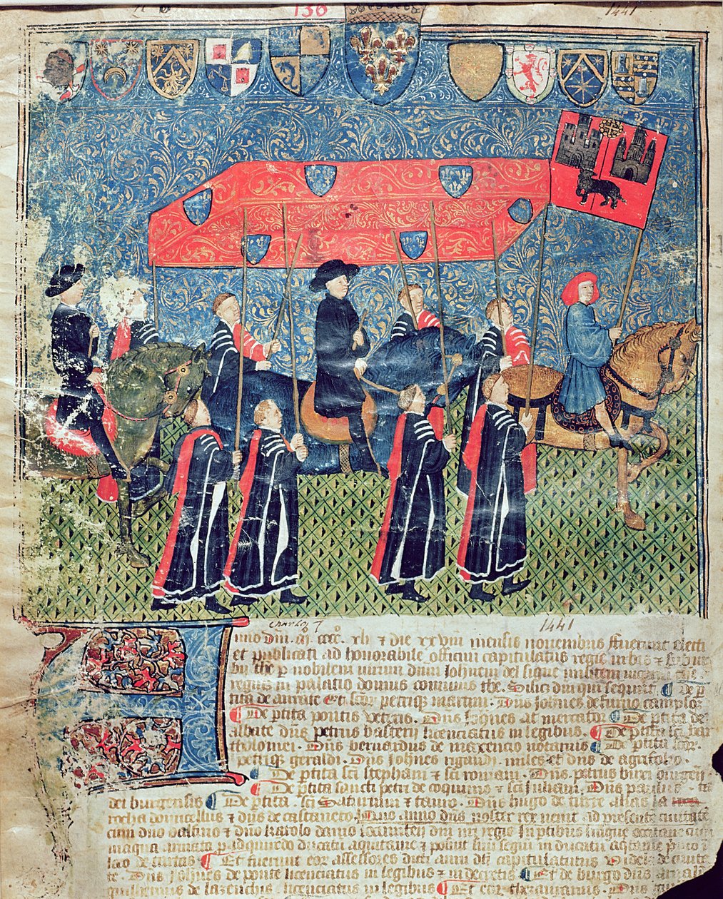 Entrée de Charles VII (1403-61) à Toulouse - French School