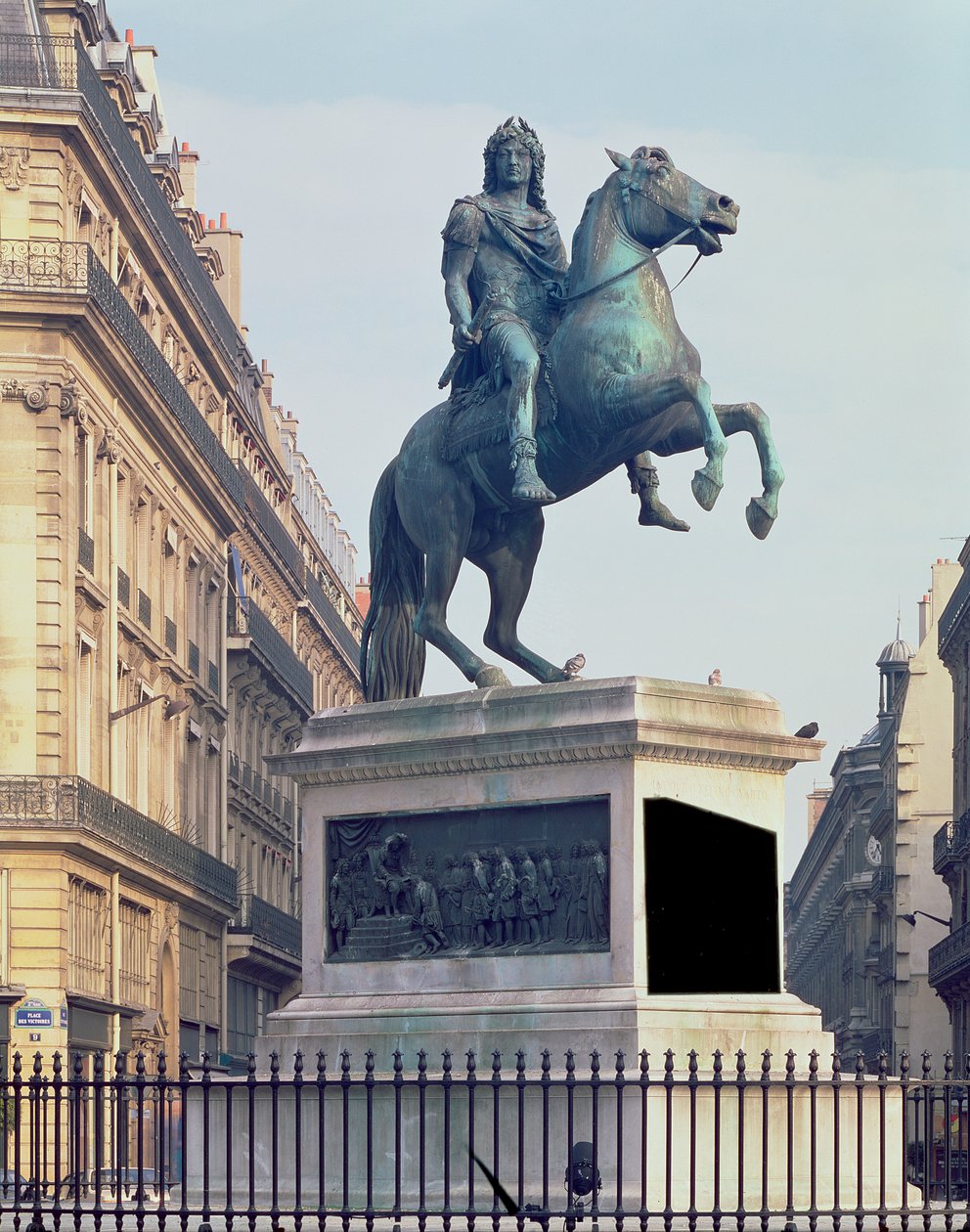 Statue équestre du roi Louis XIV (1816-22) (bronze) - French School