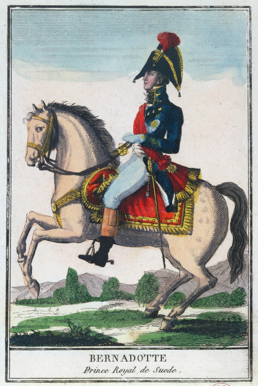 Portrait équestre de Charles Jean Baptiste Bernadotte (1763-1844), début du 19e siècle - French School