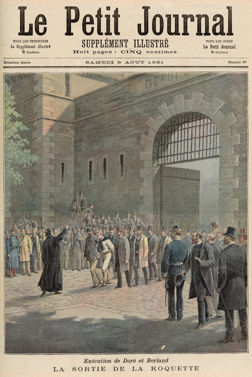 Exécution de Dore et Berland : Départ de La Roquette, de 