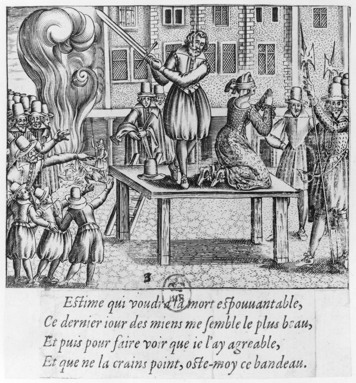 Exécution de Leonora Galigai (1571-1617) le 8 juillet 1617 - French School