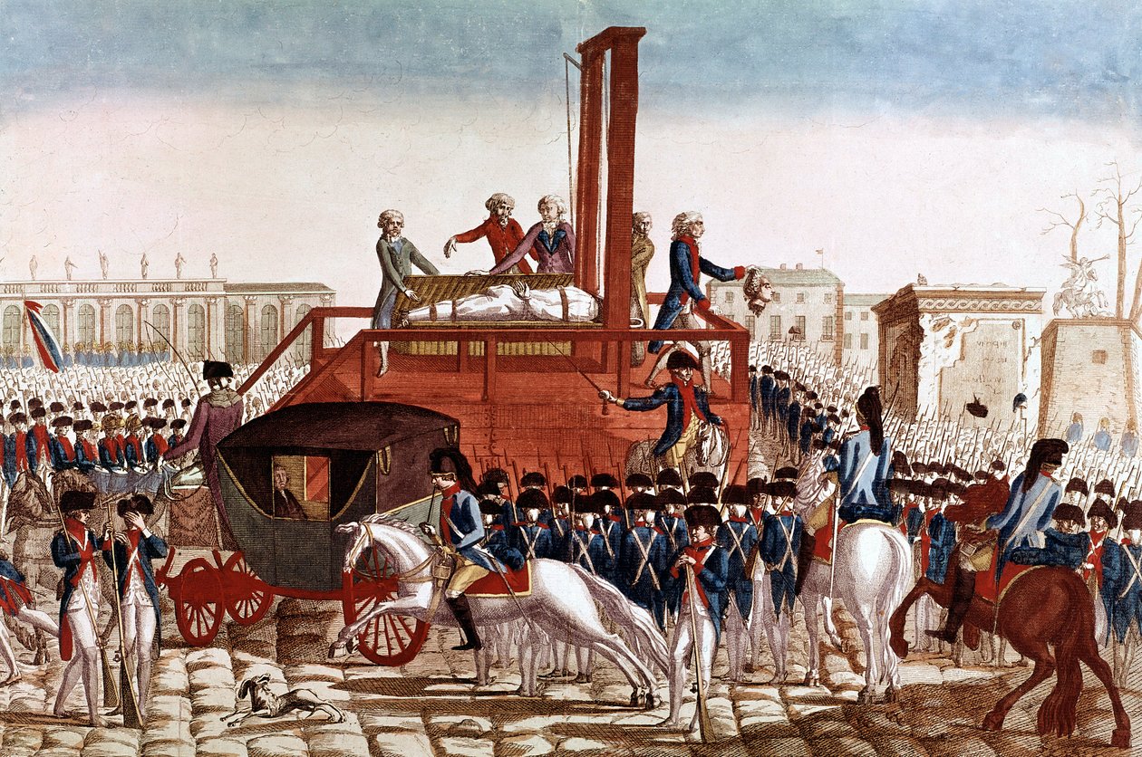 Exécution de Louis XVI de France, 21 janvier - French School