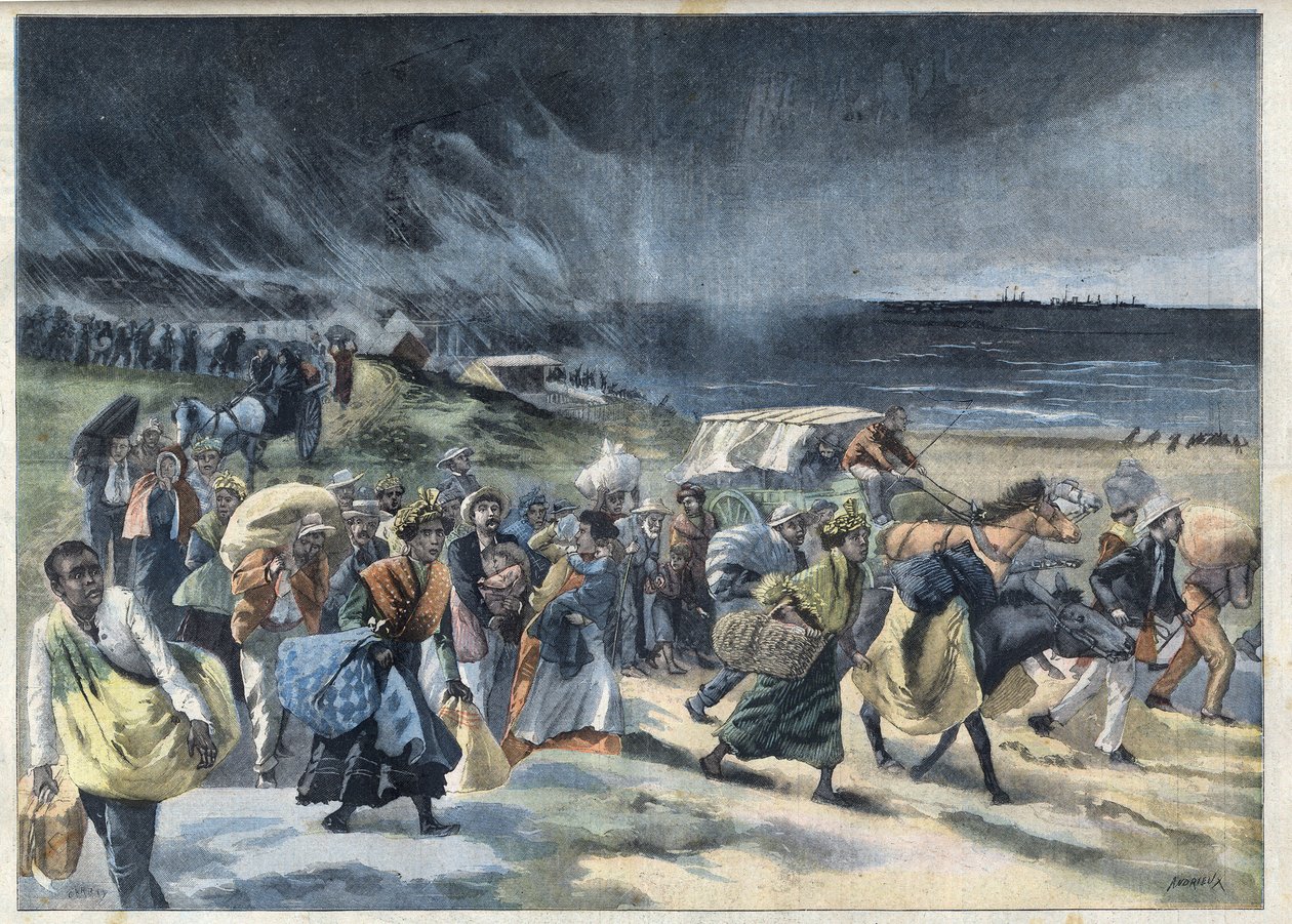Exode des habitants de Fort-de-France après l