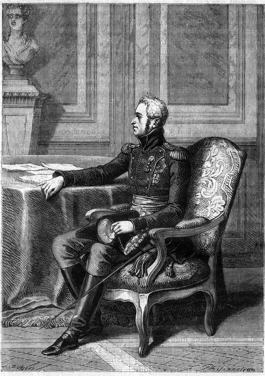FREDERICK VI DE DANEMARK - Portrait de Frédéric VI roi de Danemark (1768-1839) - dans « Histoire de l