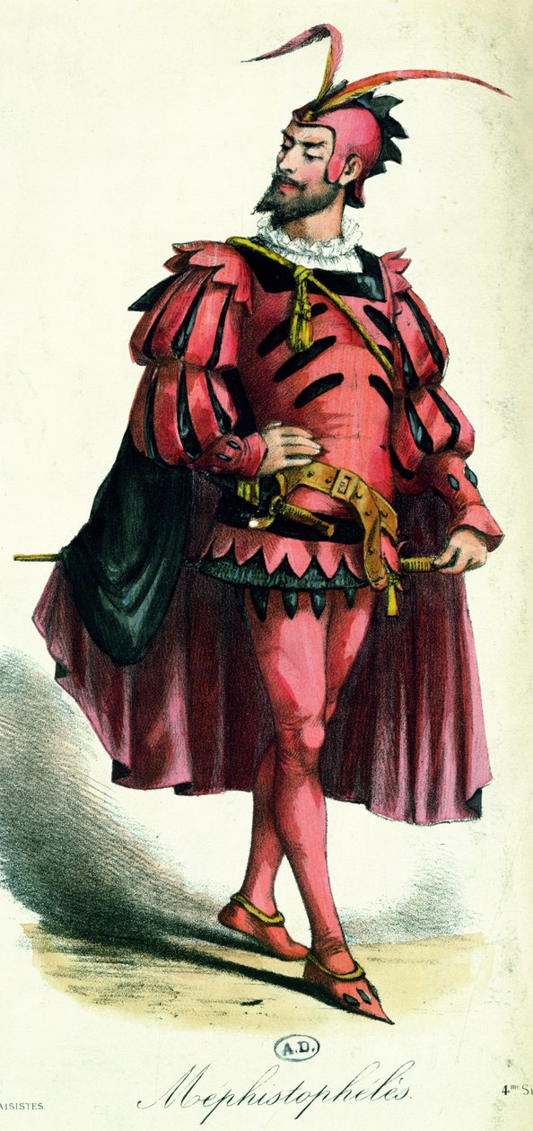 Costume de bal masqué pour Méphistophélès, de L