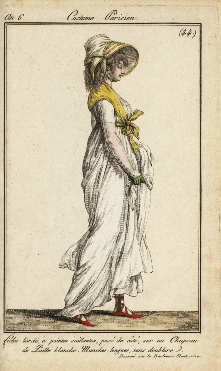 Femme à la mode sur le boulevard Montmartre - French School