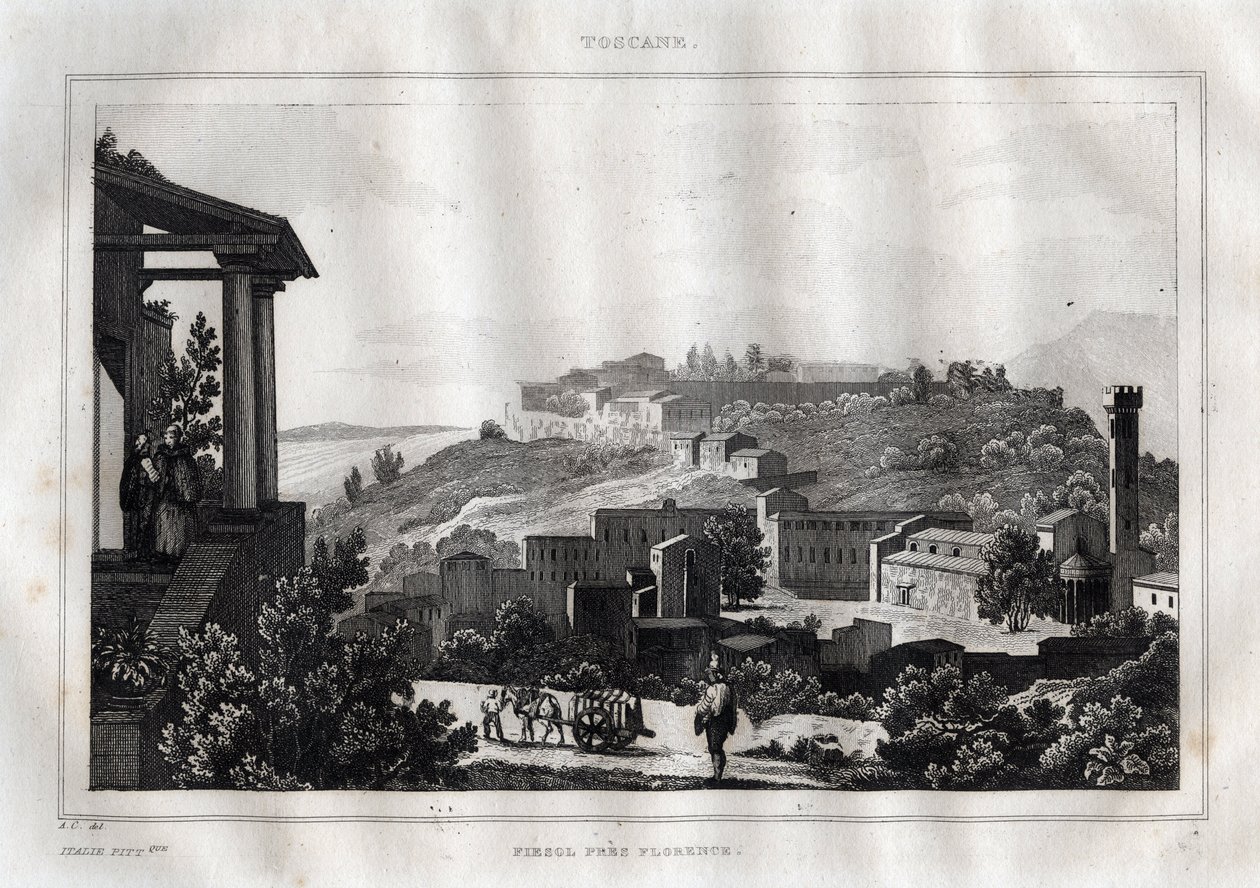 Fiesole - Toscane - Gravure de « L