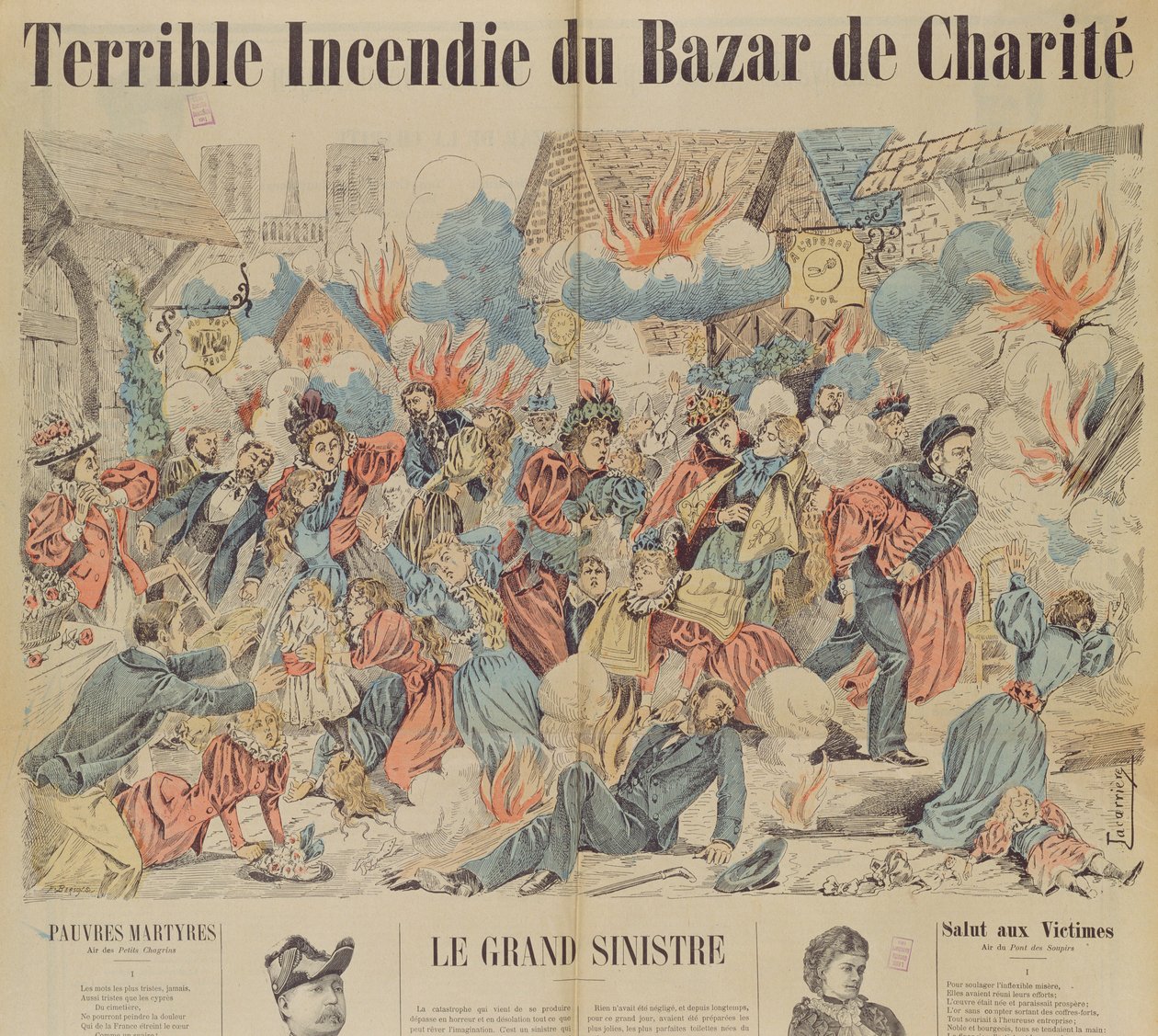 Incendie au Bazar de la Charité, 4 mai 1897 - French School