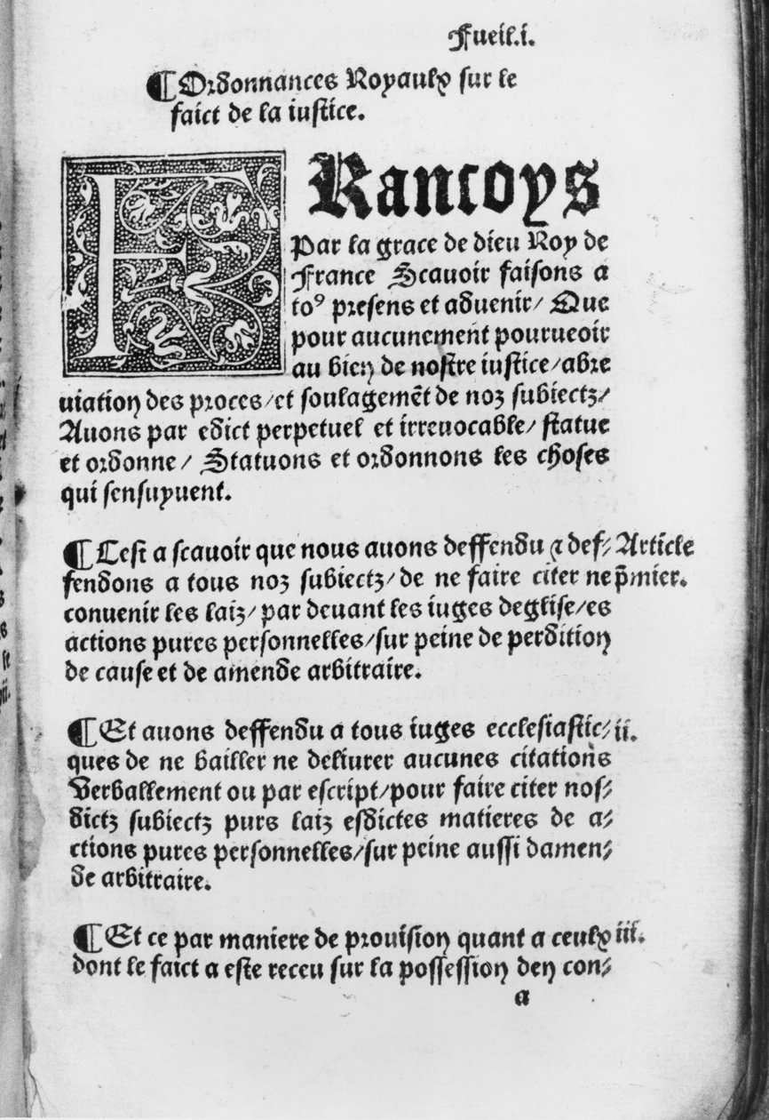 Première page de l