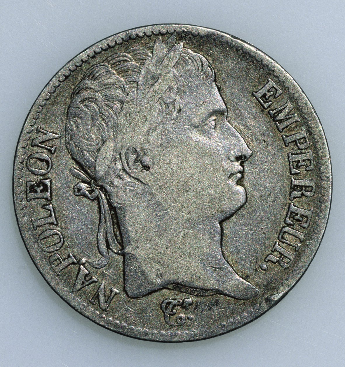 Pièce de cinq francs, avec la tête de Napoléon (1769-1821) 1811 (recto) - French School