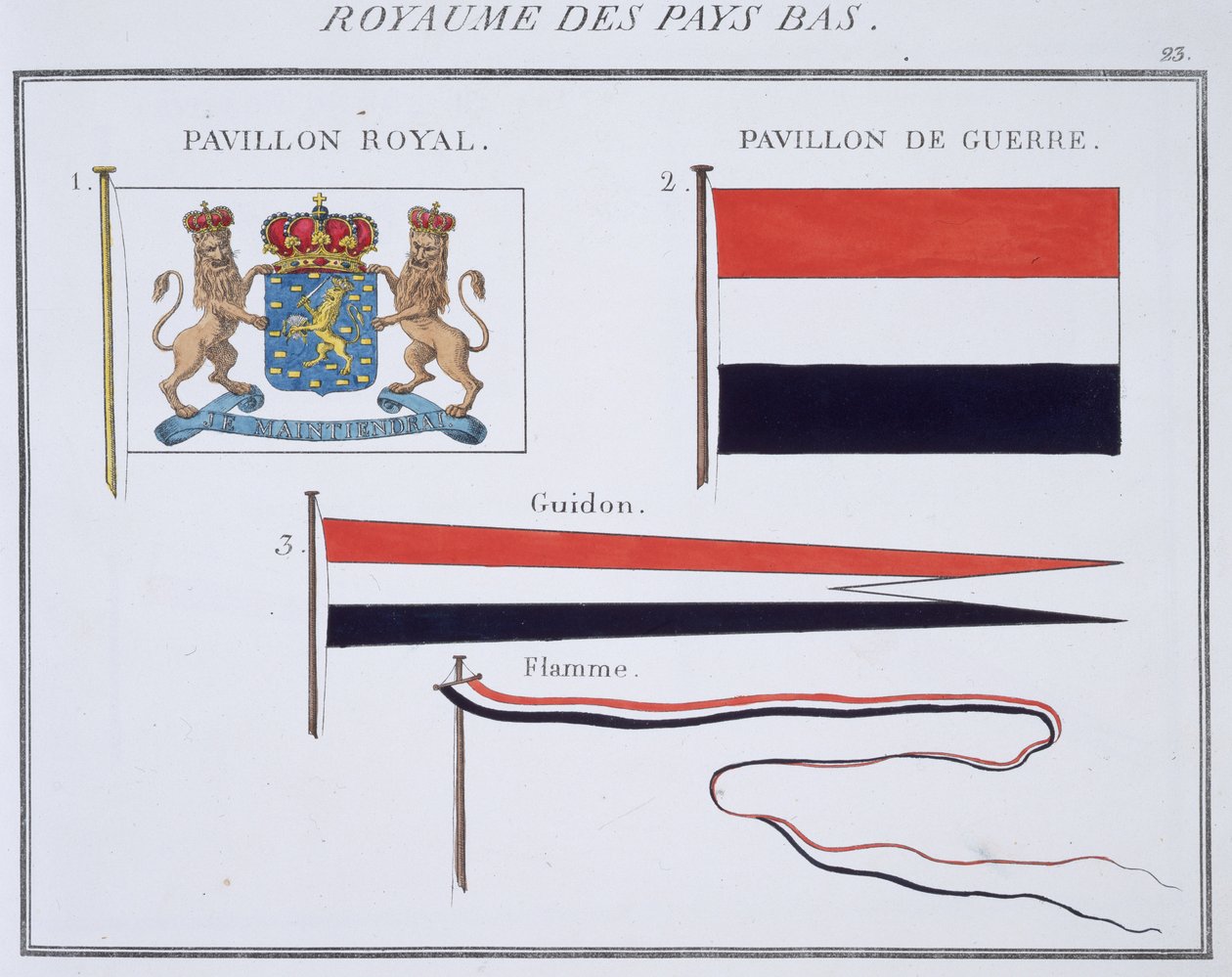 Drapeaux du Royaume des Pays-Bas, d