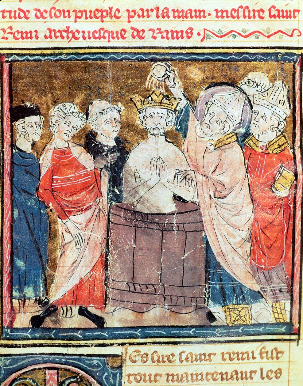 Saint Remi, évêque de Reims - French School