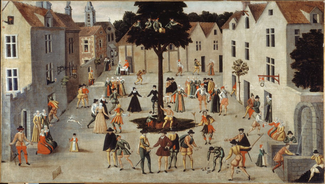 Fête populaire autour d