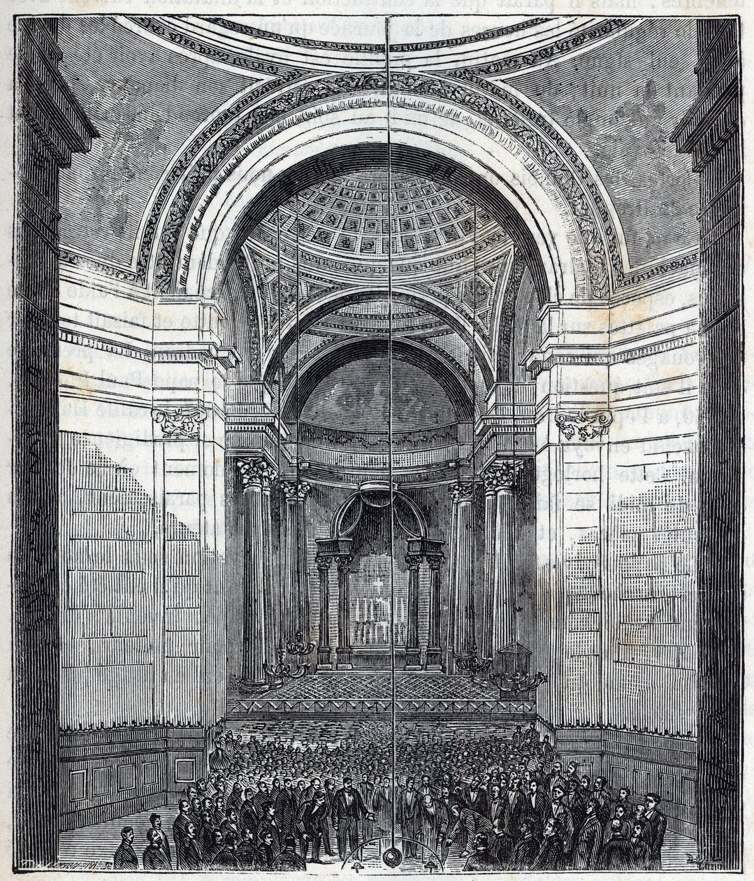 Pendule de Foucault - Pendule de Foucault au Panthéon, Paris - French School