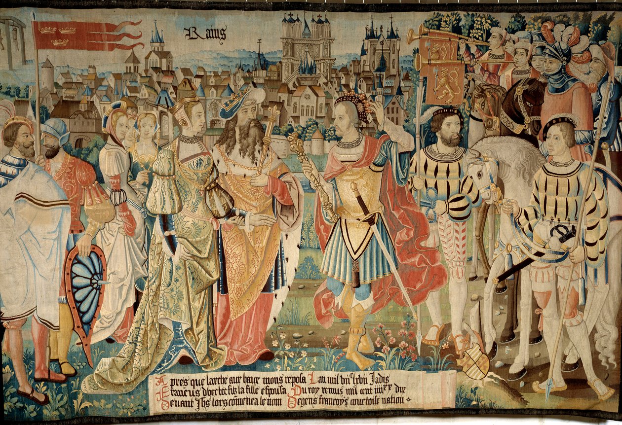 Fondation de la ville de Reims : Remus marie sa fille au roi Francus, fils d