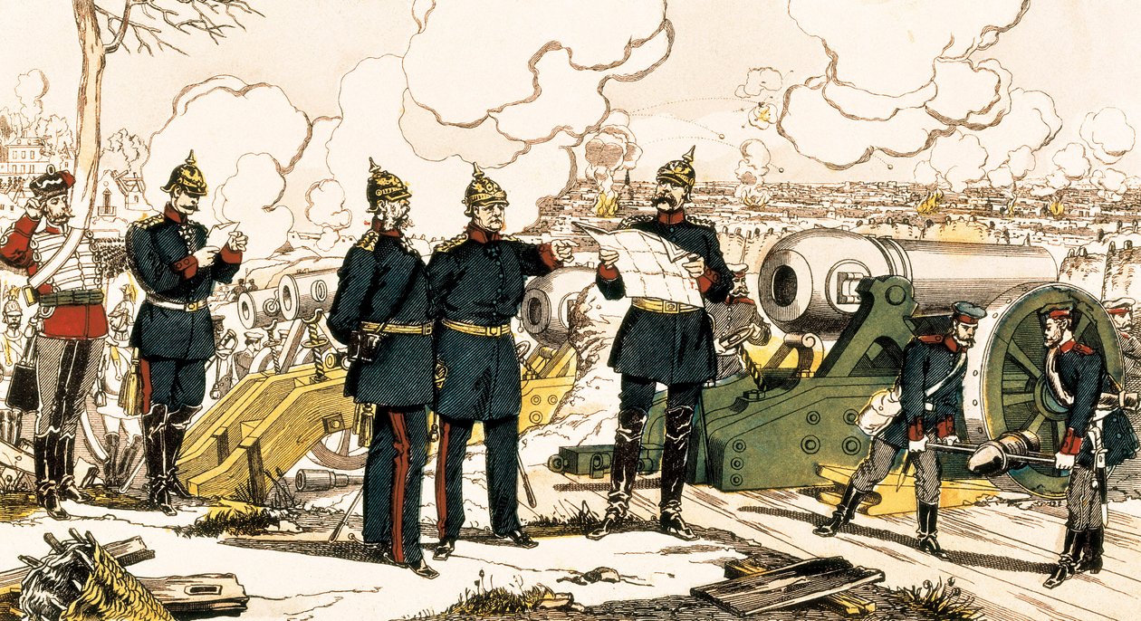 Guerre franco-prussienne : Le Siège et le Bombardement de Paris - French School