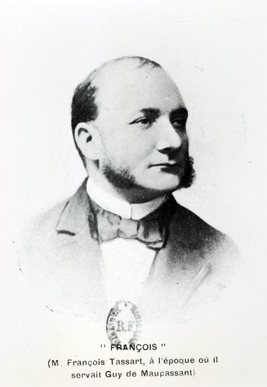 François Tassart, valet de Guy de Maupassant (1850-93), de La Fin de Maupassant par Georges Normandy, publié en 1927, Paris - French School