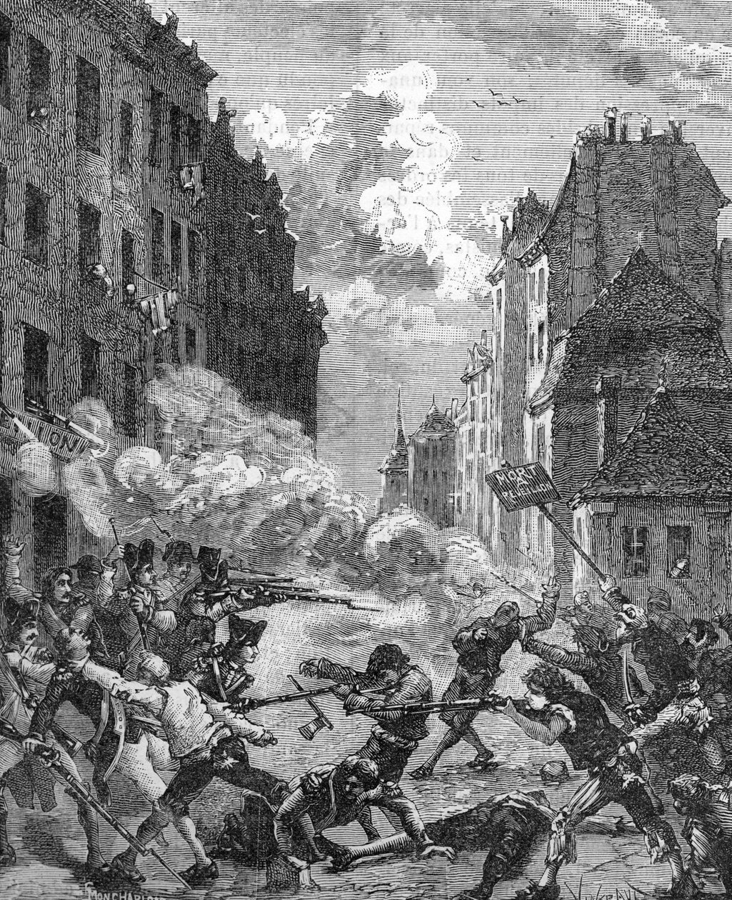 Révolution française - Étui du réveillon du Nouvel An (gravure) - French School