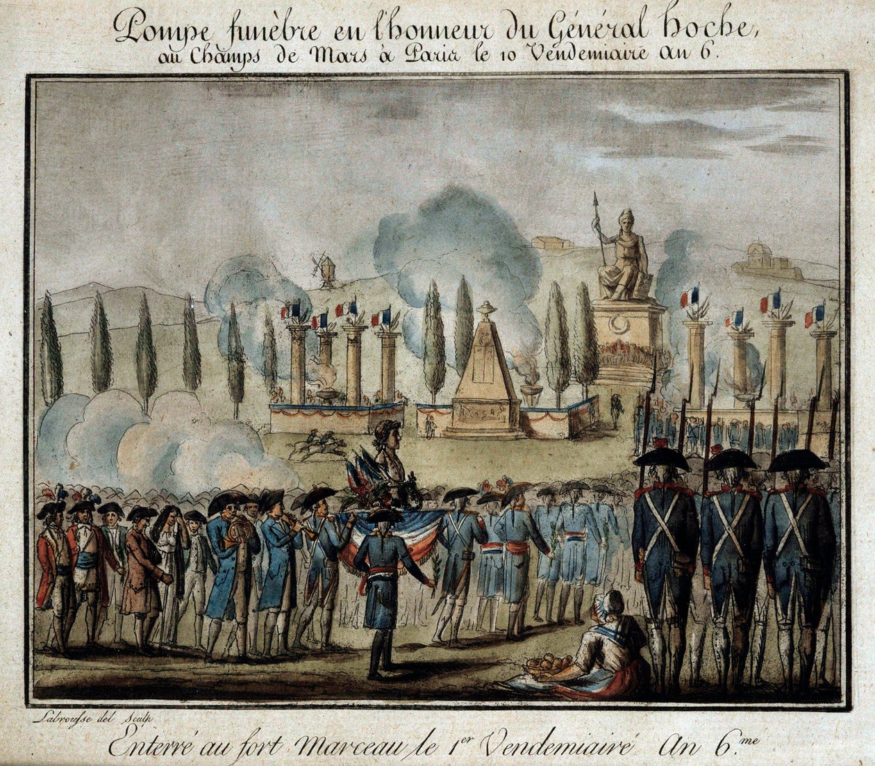 Révolution française : Cérémonie de pompe funèbre en l
