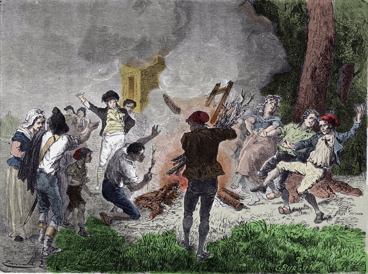 Révolution française : « Le peuple a brûlé le télégraphe de Claude Chappe, dans le parc de Saint-Fargeau à Ménilmontant, en septembre 1792, croyant qu
