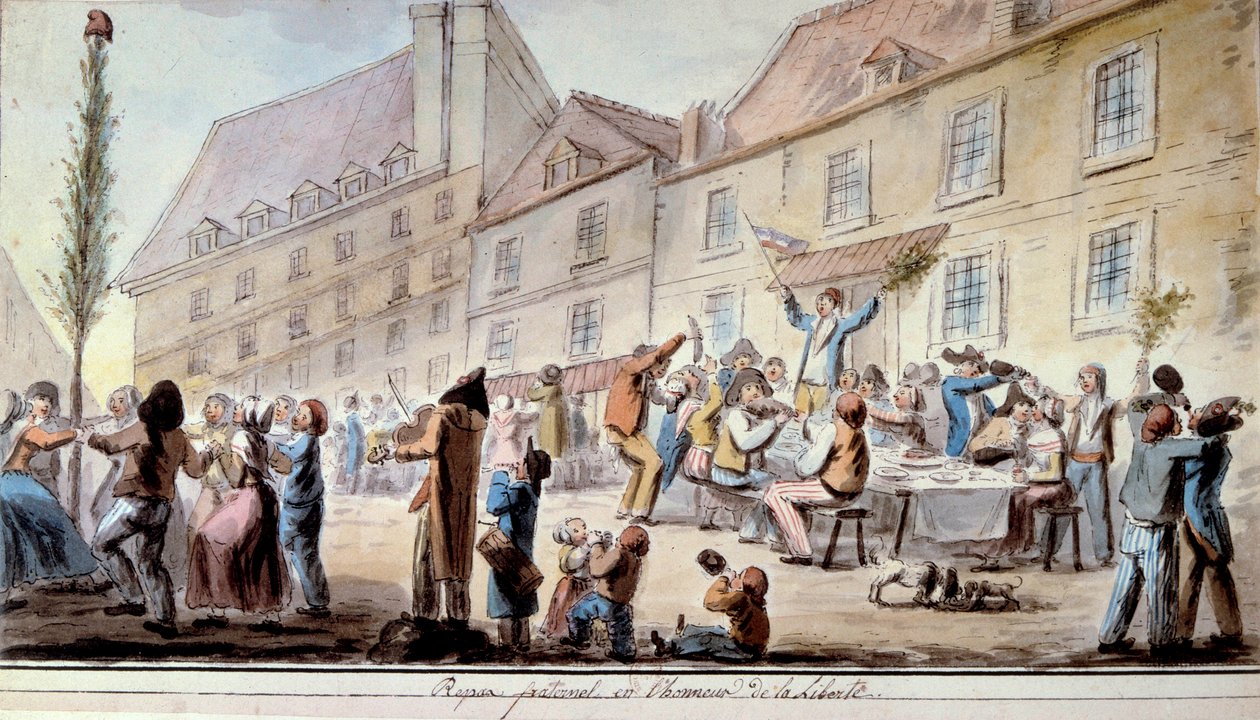 Révolution française : repas fraternel en l
