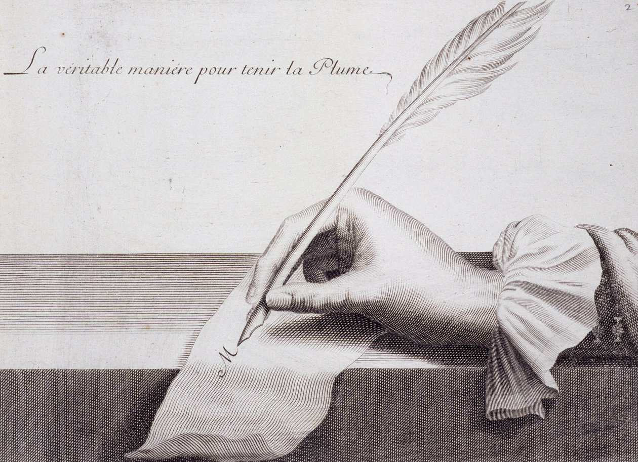 Calligraphie française : "L