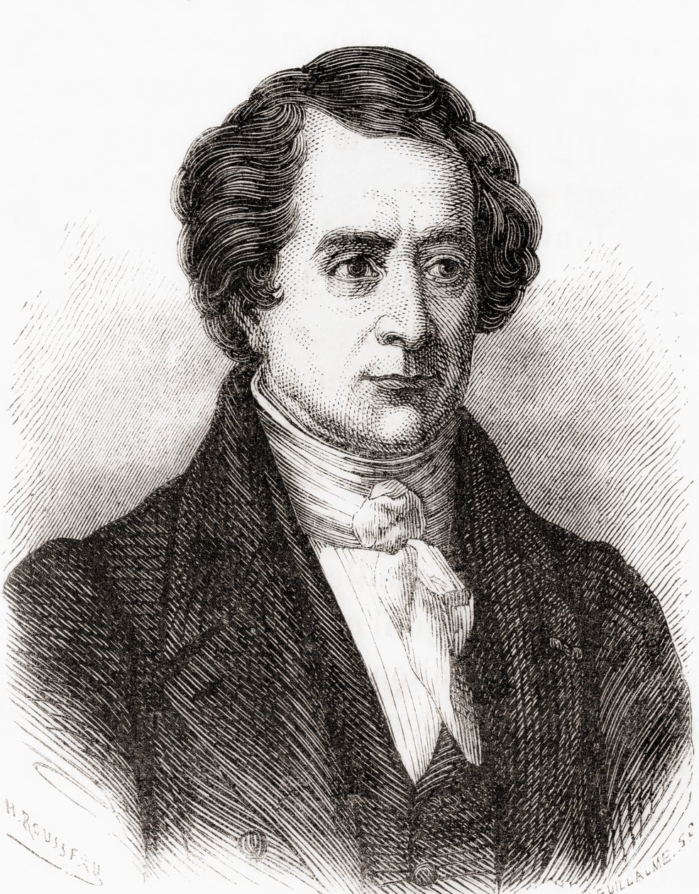 Dominique François Jean Arago, mathématicien français, alias François Arago, de Les Merveilles de la Science, pub.1870 - French School