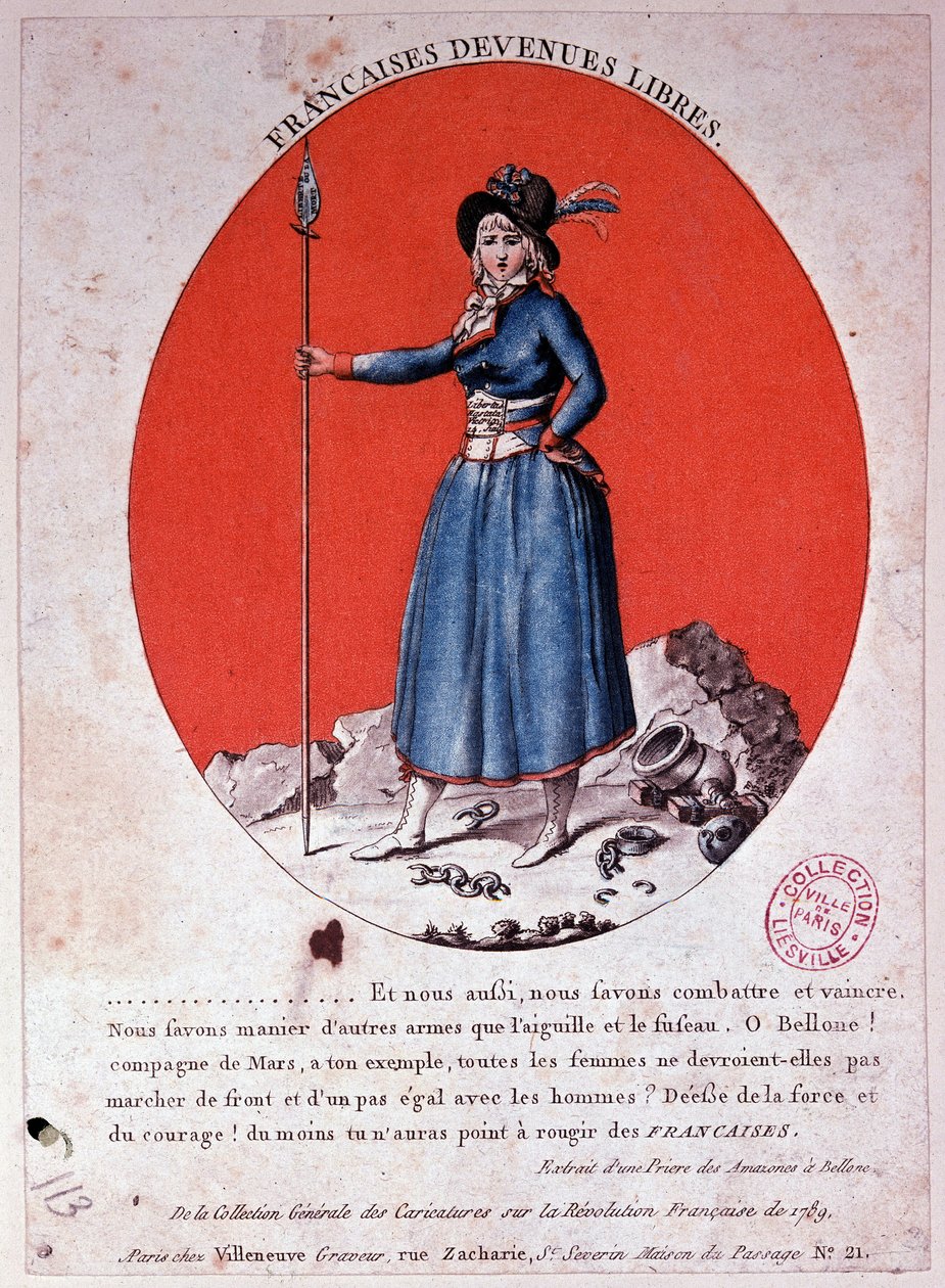 Les Français sont devenus libres en 1789 - gravure, Carnavalet. - French School