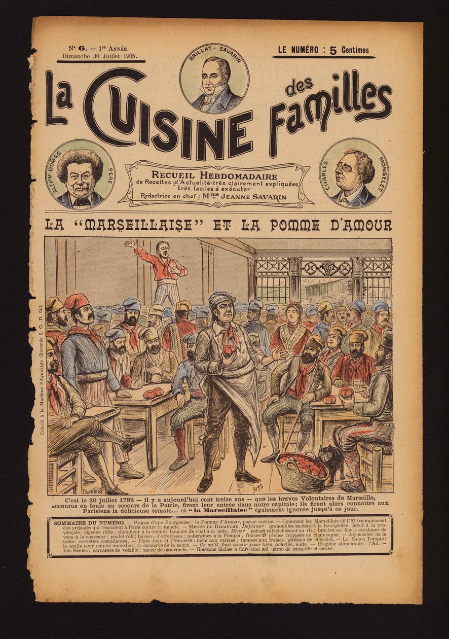 Tomates fraîches et chant de la Marseillaise, Révolution française - French School