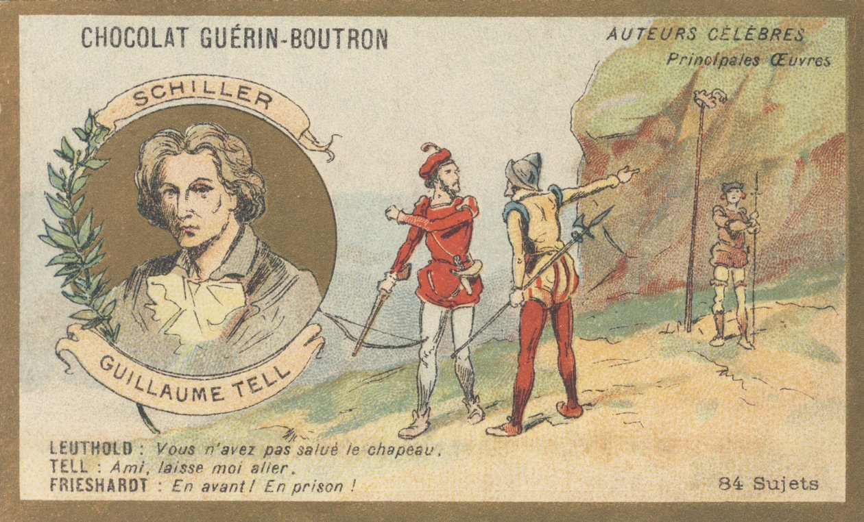 Friedrich von Schiller (1759-1805), poète, dramaturge et écrivain allemand, auteur de « Guillaume Tell », drame (1804) - French School