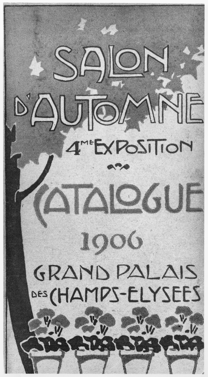 Illustration de couverture du catalogue pour le 4e Salon d