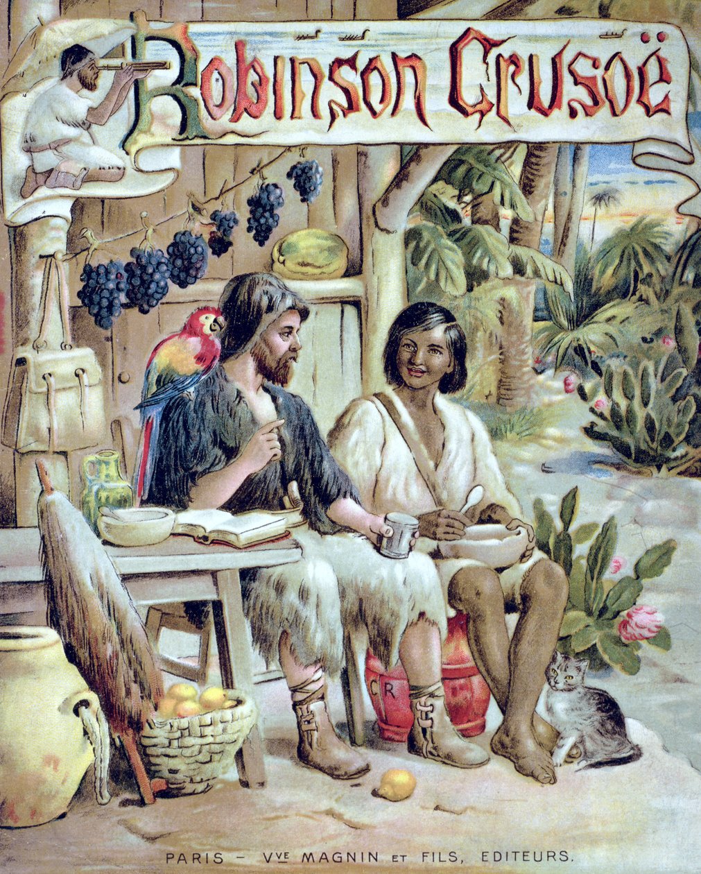 Couverture de Robinson Crusoé - French School
