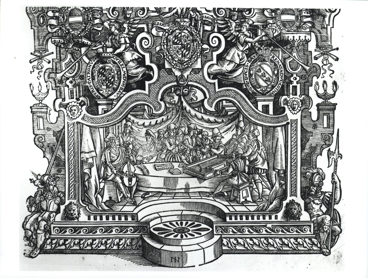 Frontispice des Messes par Roland de Lassus (1532-94), 1589 - French School