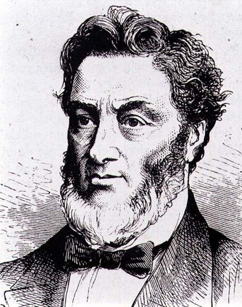 Gabriel-Claude-Jules Favre (1809-1880) homme politique français (gravure) - French School