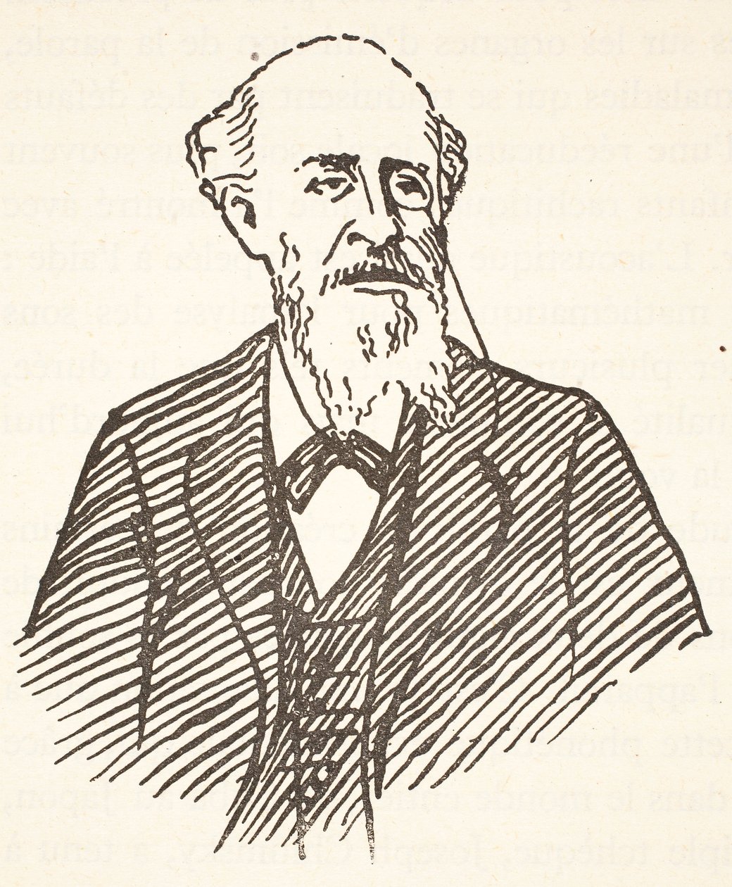Gaston Paris, copie par Boris Mestchersky, illustration de Histoire de la Nation Française, Sciences, Volumes I & II, par Gabriel Hanotaux, 1924 - French School